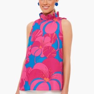 Tuckernuck Pink and Blue Floral Top